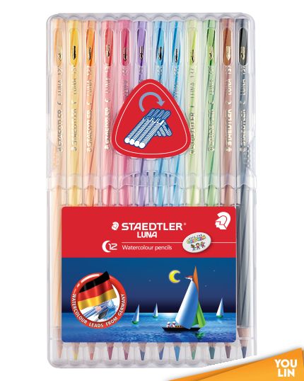 STAEDTLER 137 SB12 12C Luna Watercolour Pencil in Plastic Box