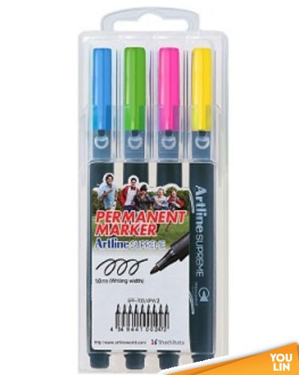 Artline EPF-700/4PW2 Permanent Supreme Marker Pen 1.0mm 4 Colour