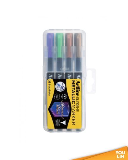 Artline EPF-790/4PW2 Permanent Metallic Marker Pen 1.0mm 4 Colour