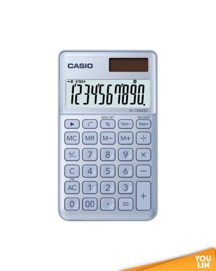 Casion Calculator 10 Digits SL-1000SC - Blue