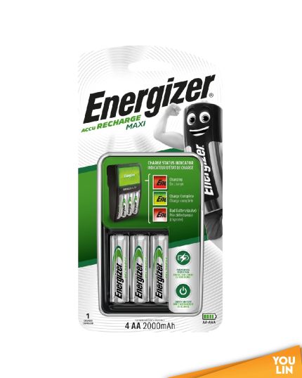 Energizer CHVCM4 Maxi Charges Include 4AA 2000mah Battery