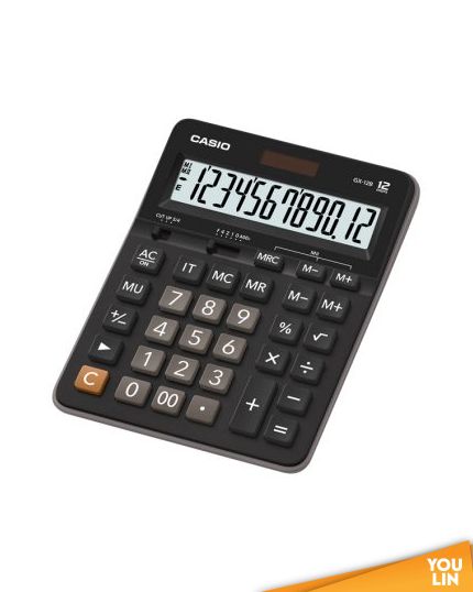 Casio Calculator 12 Digits GX-12B - Black