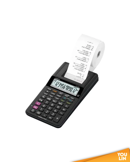 Casio Printing Calculator 12 Digits HR-8C - Black