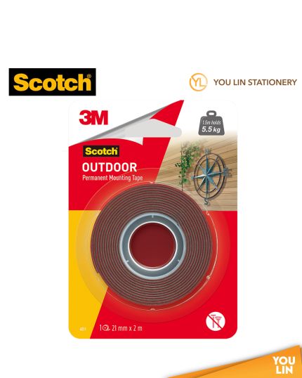 Scotch 4011 Mounting Tape Exterior 21mm x 2m