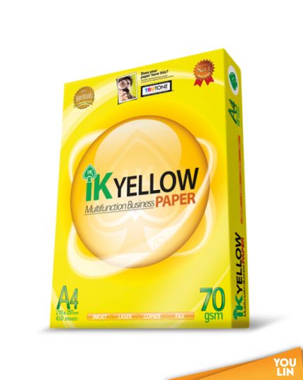 IK Yellow A4 70gm Photostat Paper - 450'S