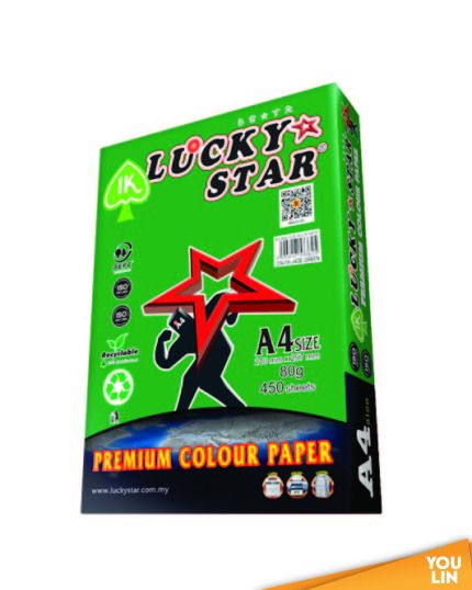 Luckystat CS41A A4 80gm Color Paper 450'S - Jade Green