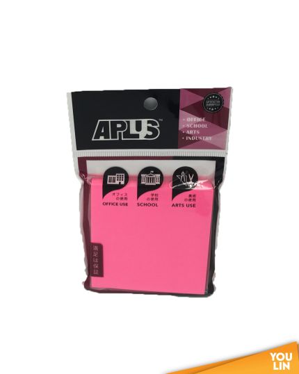 APLUS SN33CR 3'' X 3'' Stick On Note - Cyber Red