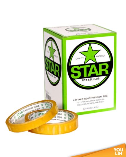 Star Stationery Tape 12mm x 33y