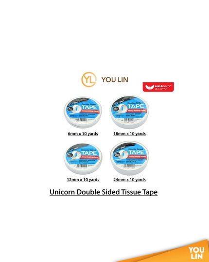Unicorn Double Sided Tape 12mm x 10y