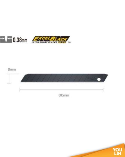 OLFA Cutter Blade Excel Black 9mm ASBB-10
