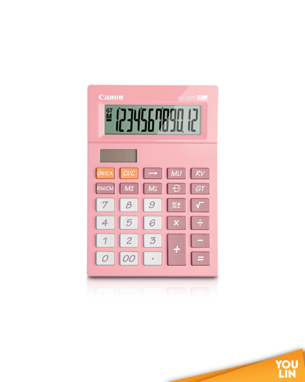 Canon Calculator 12 Digits AS-120V II - Pink