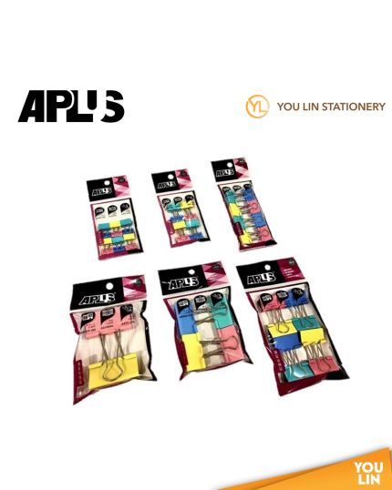 APLUS CBC-1512 15mm Colour Binder Clip 12'S