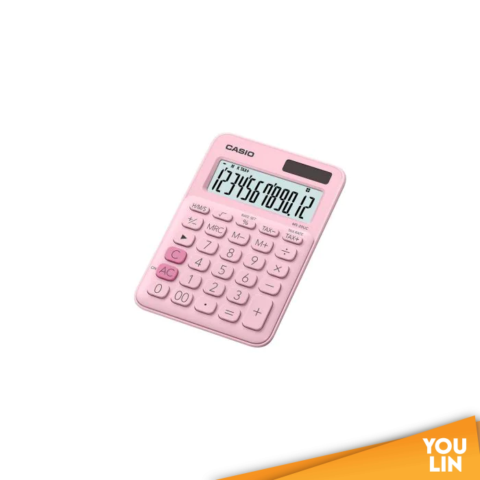 Casio Calculator 12 Digits MS-20UC - Pink