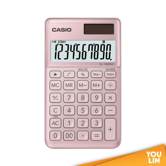 Casion Calculator 10 Digits SL-1000SC - Pink