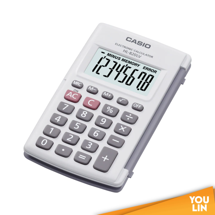 Casio Calculator 8 Digits HL-820LV - White