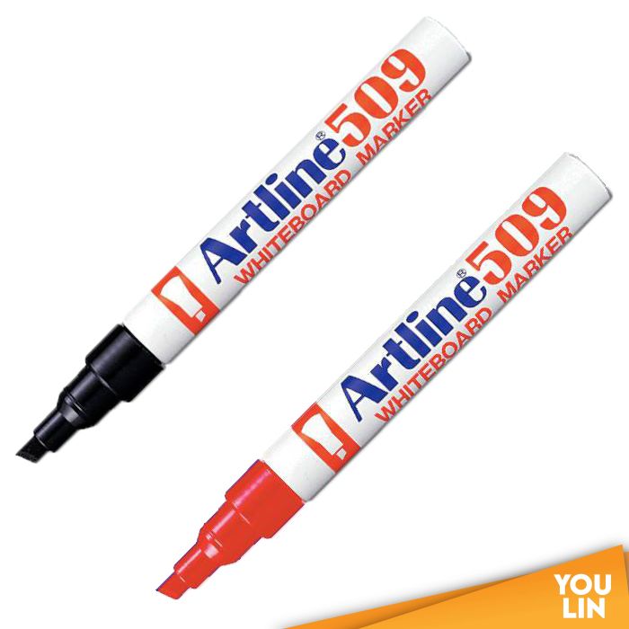 Artline 509A Whiteboard Marker Pen 2.0-5.0mm 2'S - Black/Red