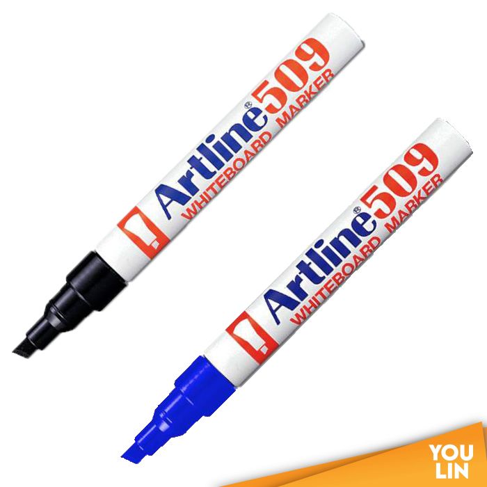 Artline 509A Whiteboard Marker Pen 2.0-5.0mm 2'S - Black/Blue