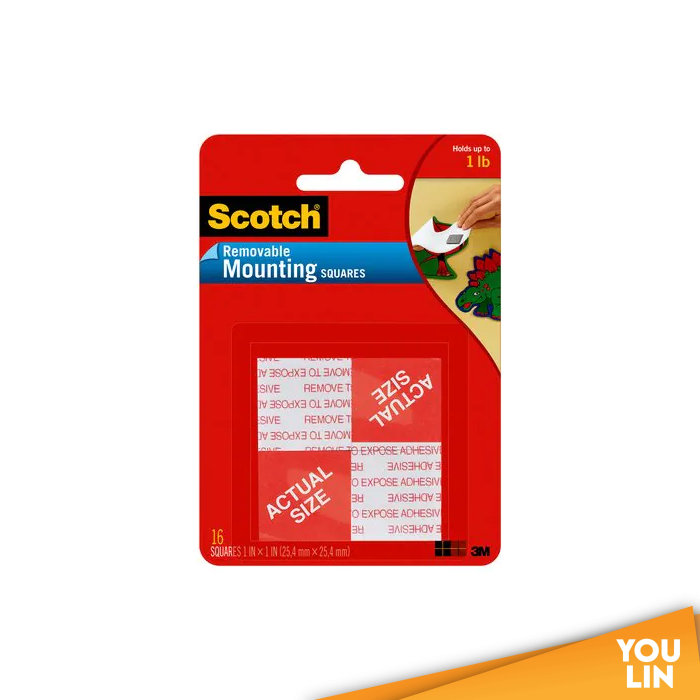Scotch 108 Removable Mounting Squares