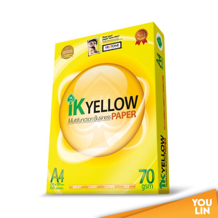 IK Yellow A4 70gm Photostat Paper - 450'S