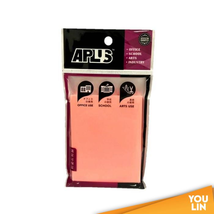 APLUS SN34CP 3'' X 4'' Stick On Note - Cyber Pink