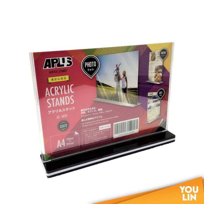 APLUS AS-5025 A4 Acrylic Stand - Horizontal