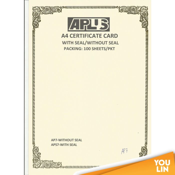 APLUS A4 160gm Certificate Card - AP7